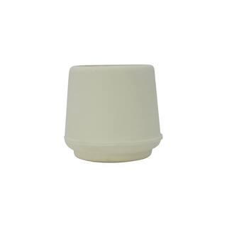 Everbilt 1-18 in. Off-White Rubber Leg Caps for Table Chair and Furniture Leg Floor Protection (4-Pack) 49122