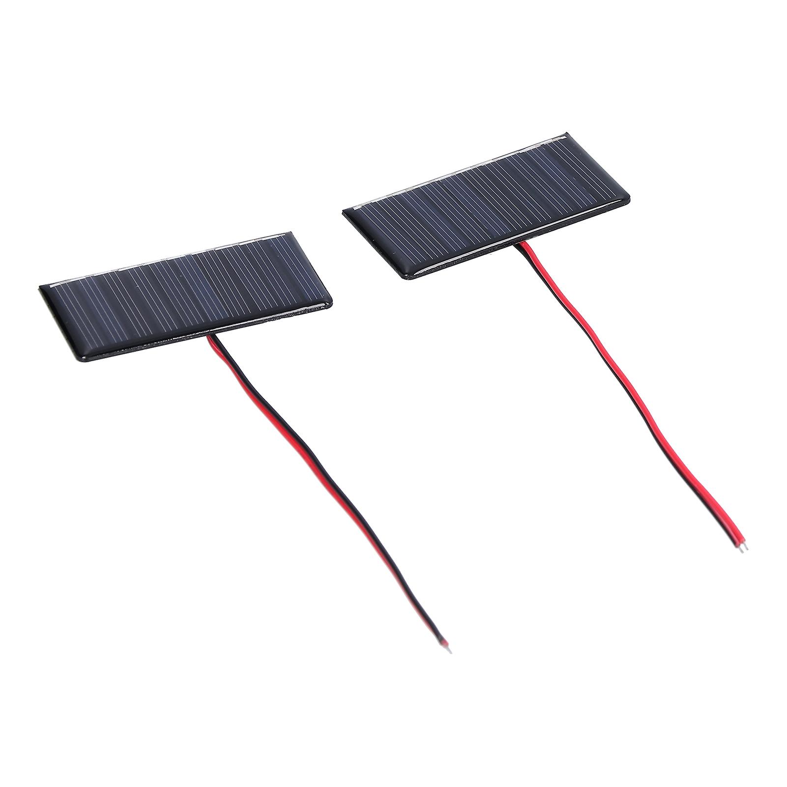 2pcs Solar Panel Module Polysilicon Micro Mini Glue Power Solar Cells 68x36mm 0.3w 5v