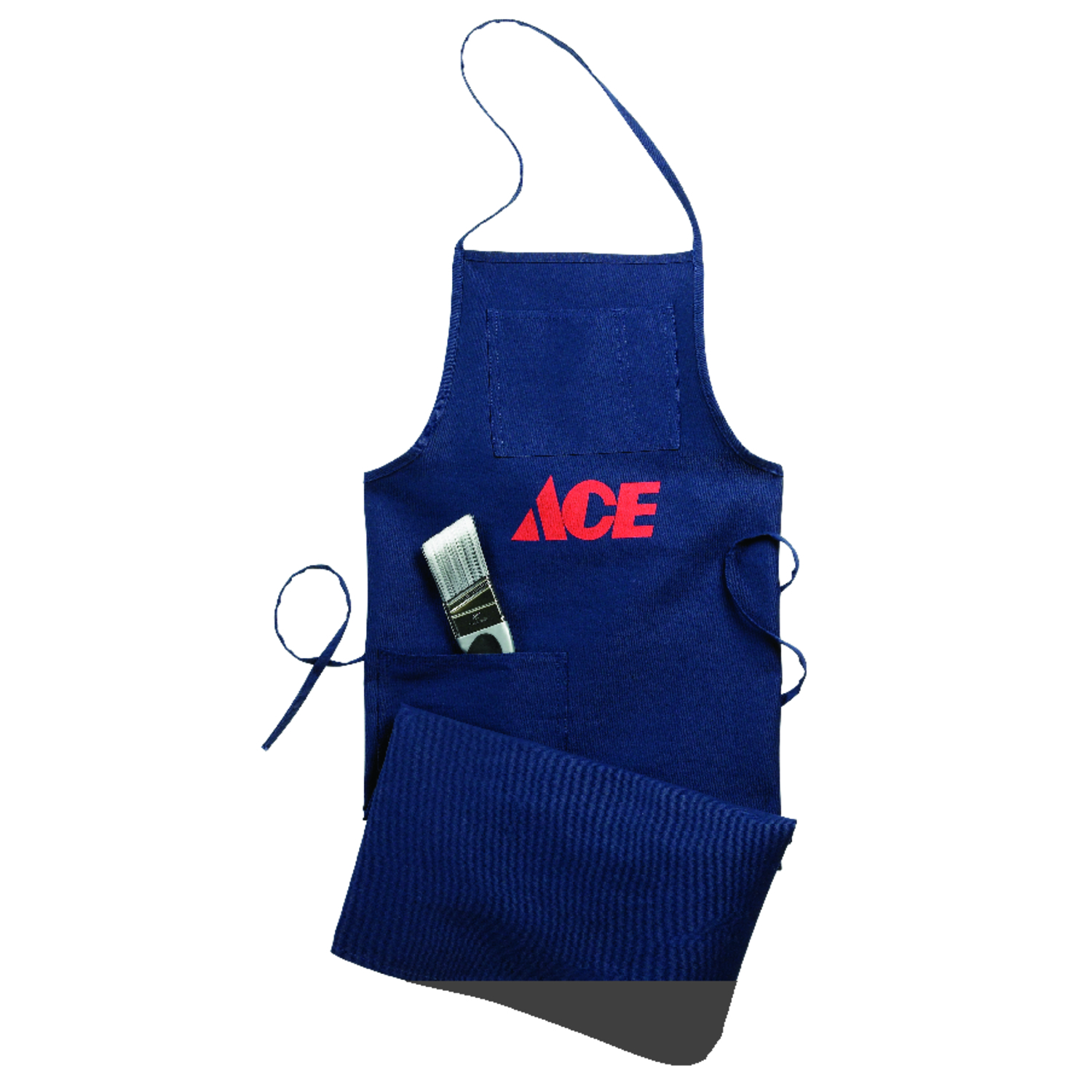 Ace Heavy Duty 1 pocket Cotton Shop Apron Blue 1 pk