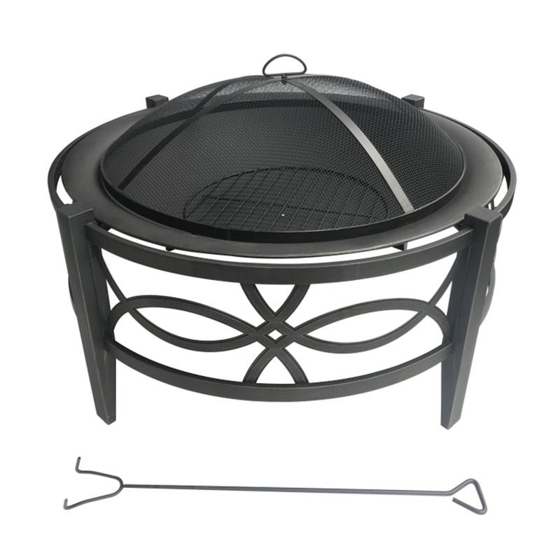 FIRE PIT WOOD RND 35