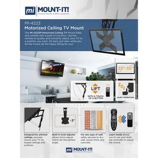 mount-it! Motorized Ceiling TV Wall Mount MI-4223