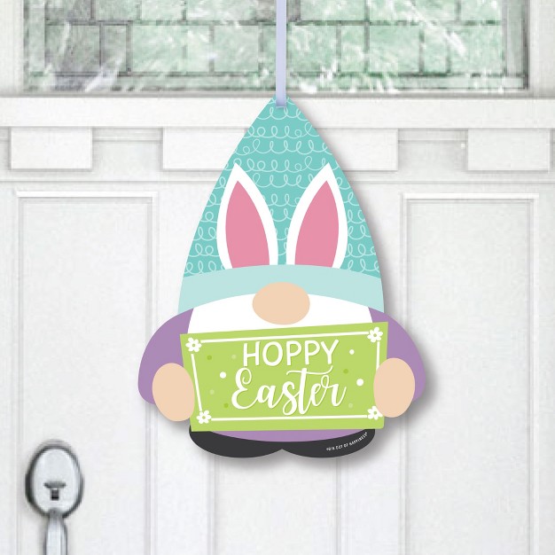 Big Dot Of Happiness Easter Gnomes Hanging Porch Spring Bunny Party Outdoor Decorations Front Door Decor 1 Piece Sign