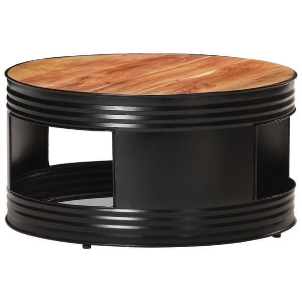 vidaXL Coffee Table Black 26.8