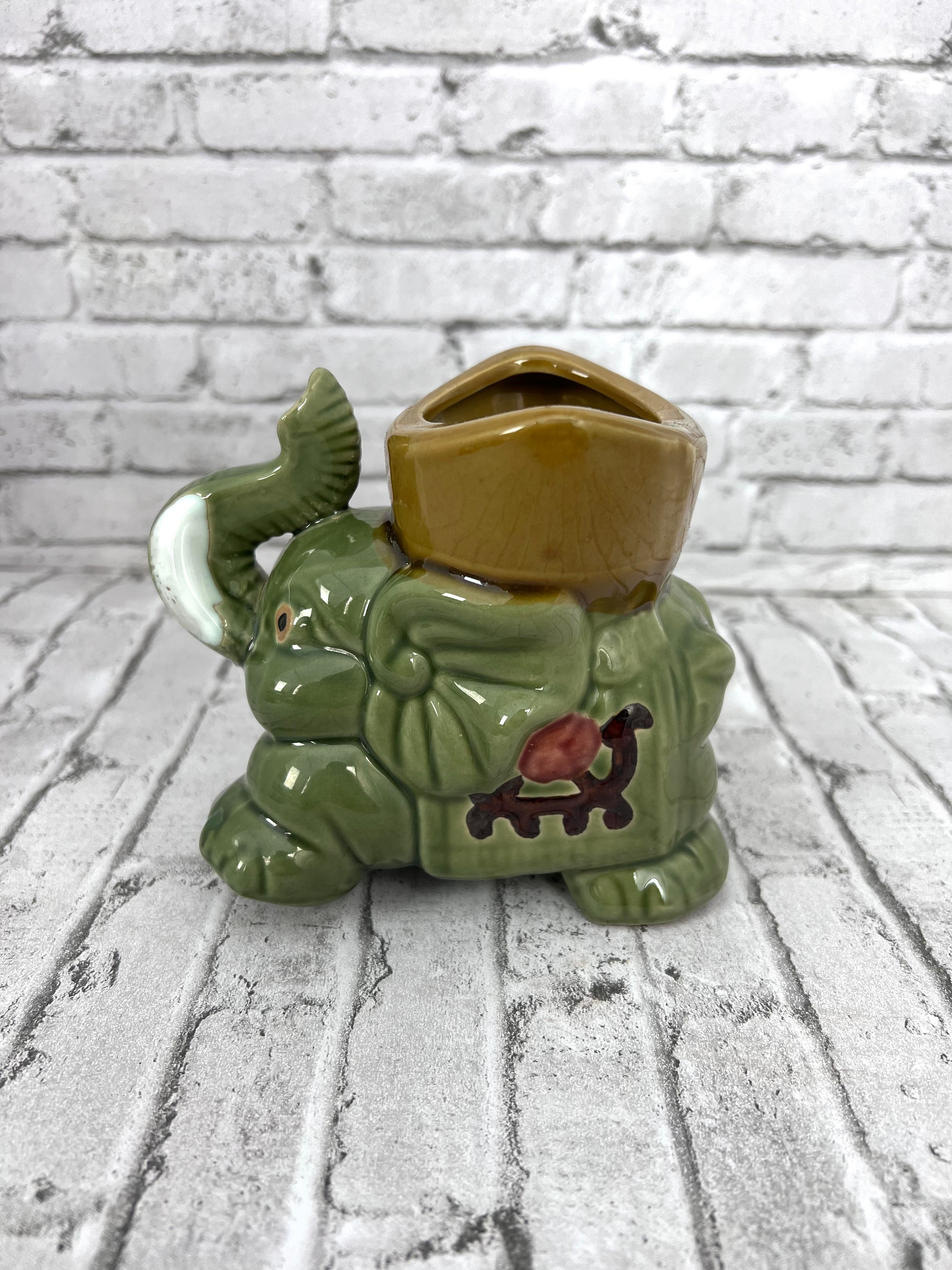 Gorgeous Elephant Figurine Style Ceramic Planter