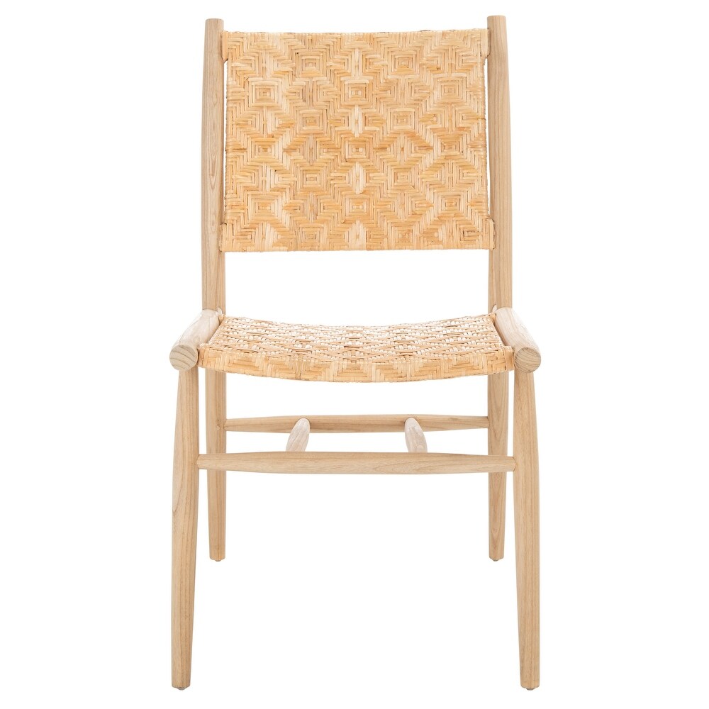 SAFAVIEH Adira Coastal Rattan Dining Room Chair (Set of 2)   24.8\