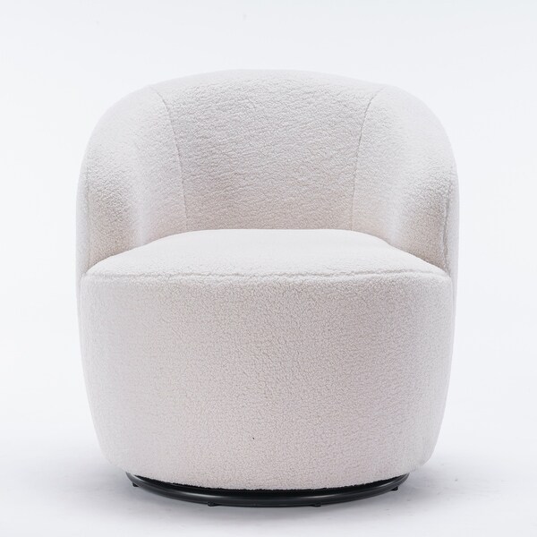 Teddy Fabric Upholstery Barrel Chair Swivel Chair