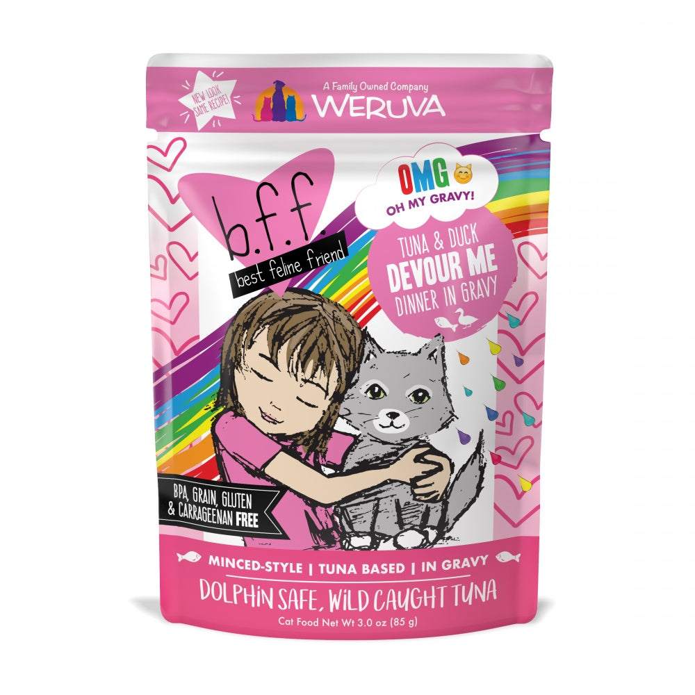 Weruva BFF Tuna  Duck Devour Me Pouches Wet Cat Food