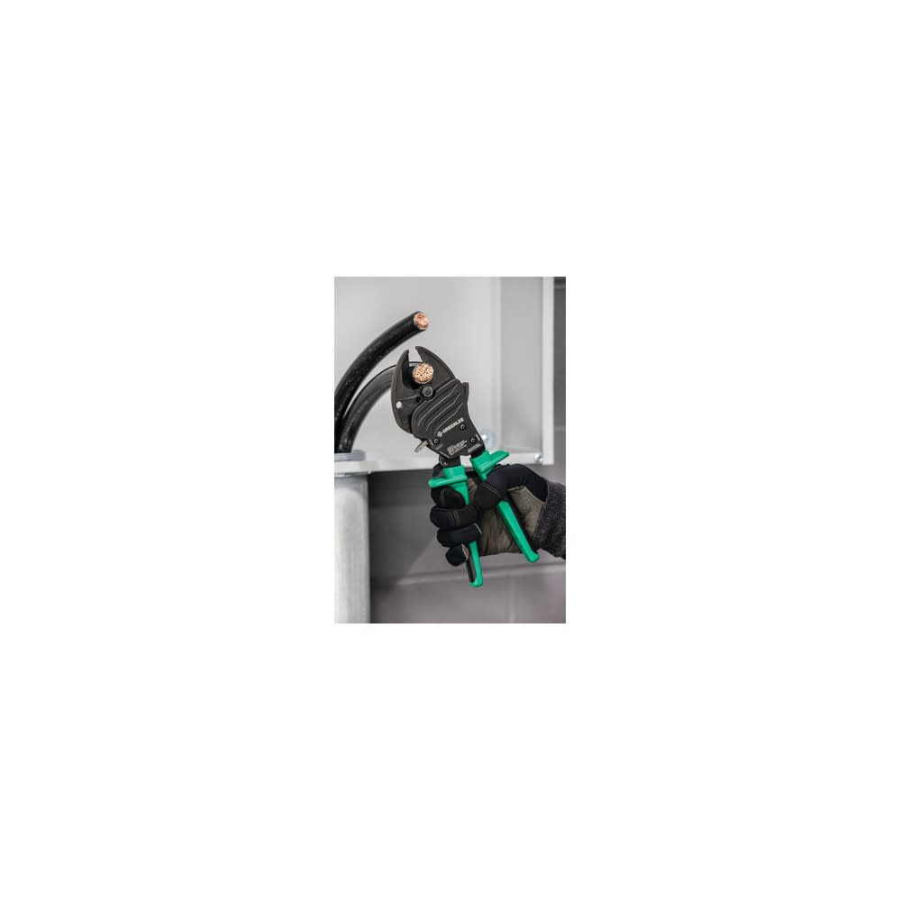 Greenlee Ratchet Cable Cutter 11.25 Cushioned Grip Open Jaw