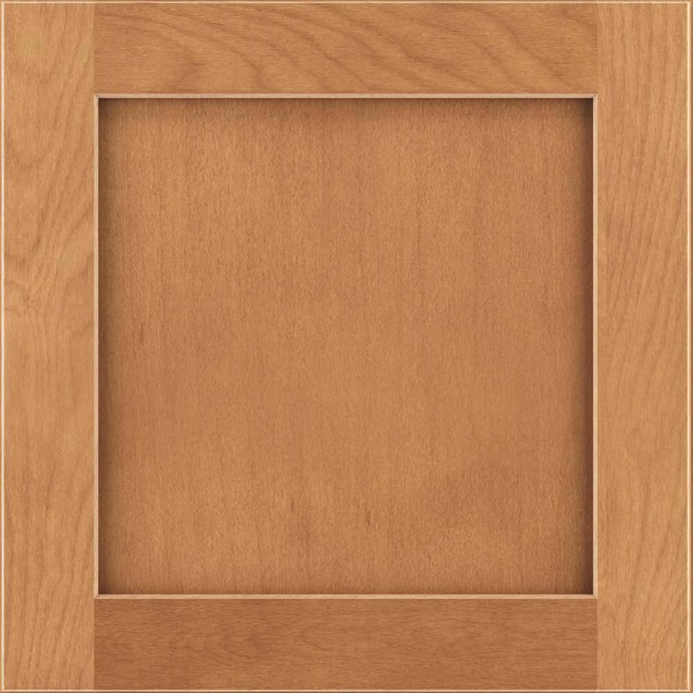 American Woodmark San Mateo 12-78 in. W x 13 in. D x 34 in. H Cabinet Door Sample in Maple Spice 98173