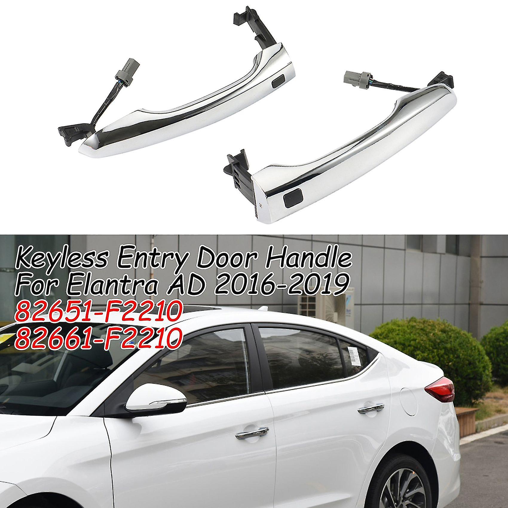 Car Outside Door Handle Replacement， For Ad 2016-2019 Keyless Entry With Button 82651-f2210 Left Si