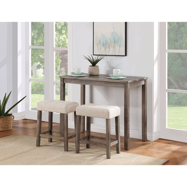 3 Piece Counter Height Table Set