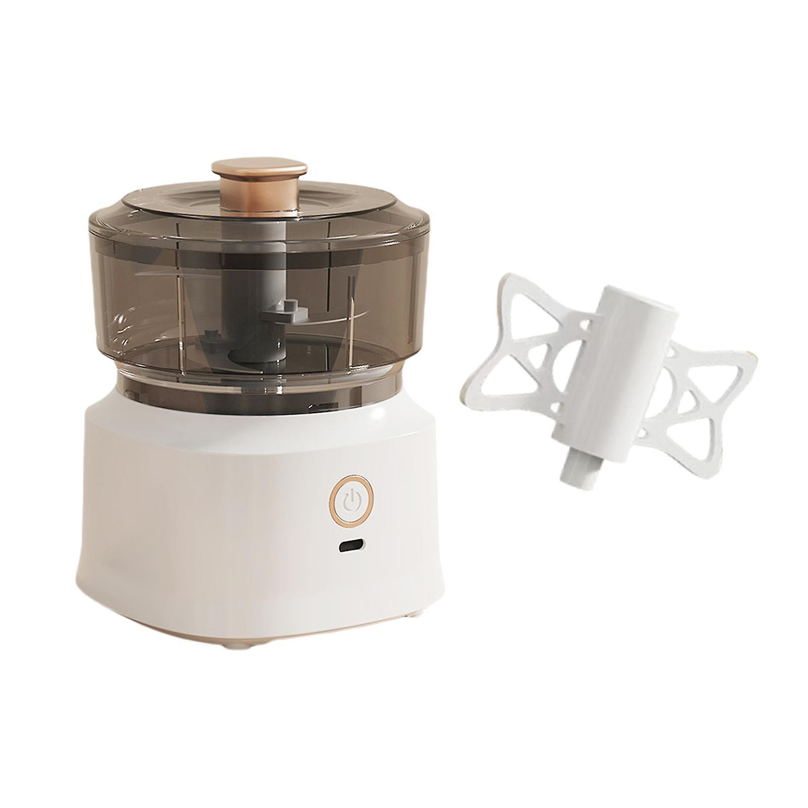 Food Processor 350ml Automatic Multipurpose Meat Mincer For Food Chili Onion White With Mixer