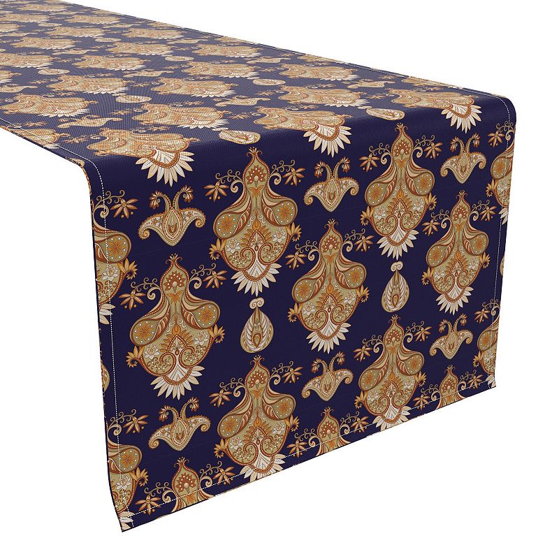 Table Runner， 100% Cotton， 16x90， Floral 160