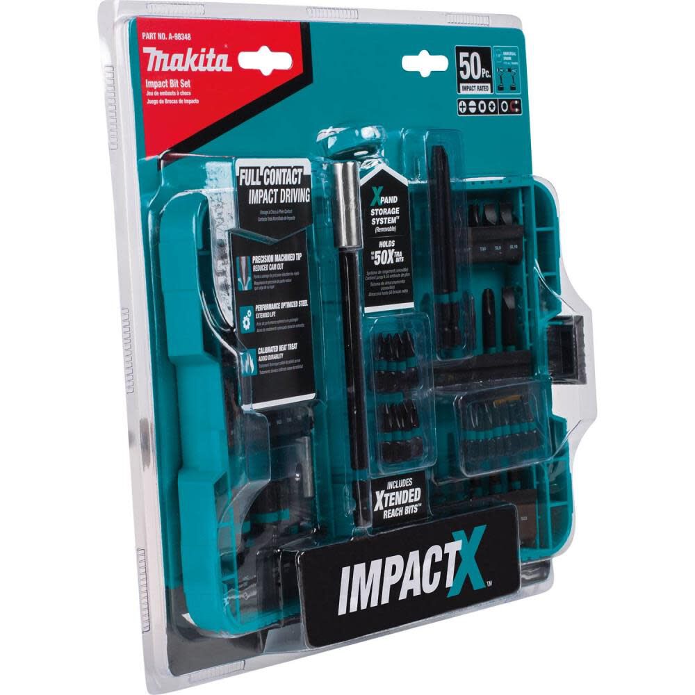 Makita 50 Pc. Impact X Driver Bit Set A-98348 from Makita