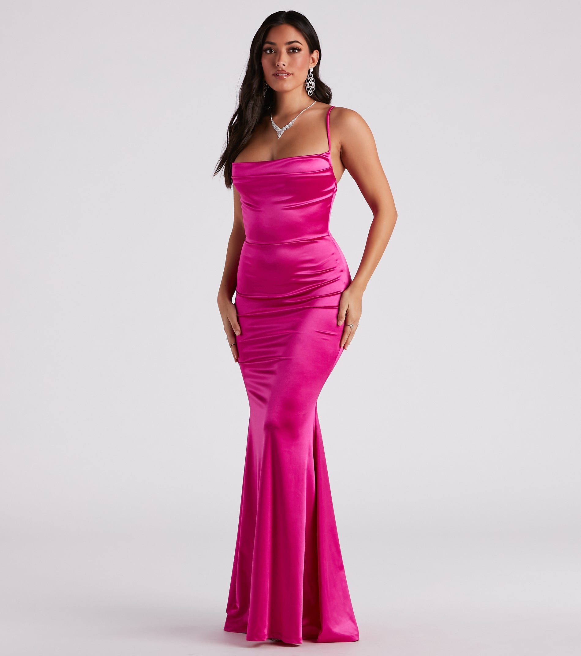 Nahla Formal Satin Mermaid Dress