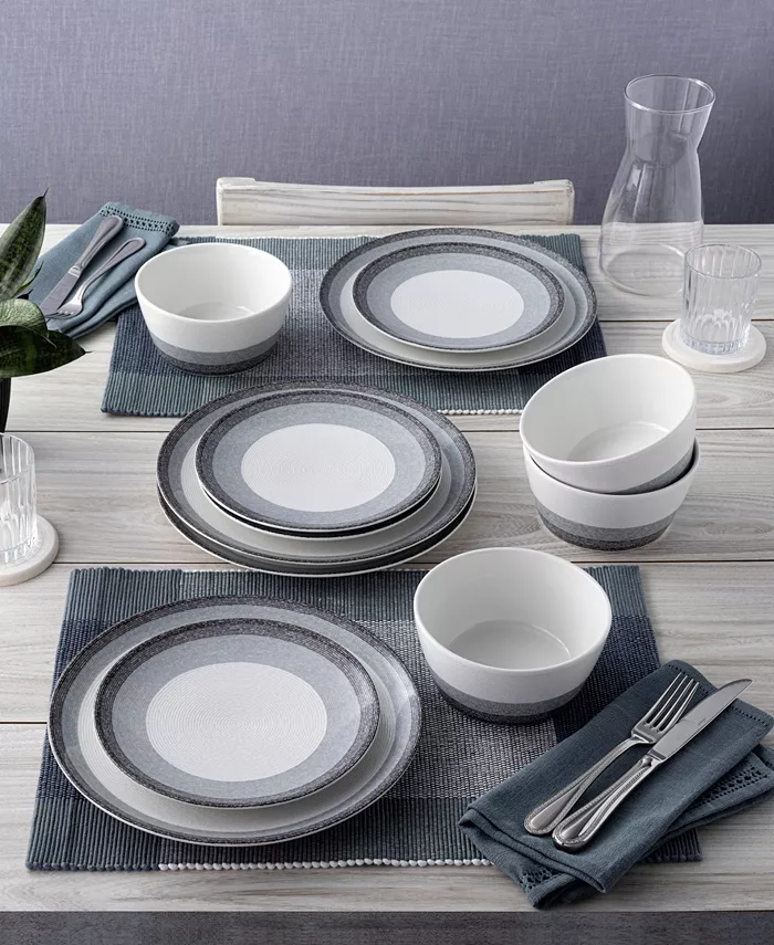 Noritake Colorscapes Layers 12 Piece Coupe Dinnerware Set