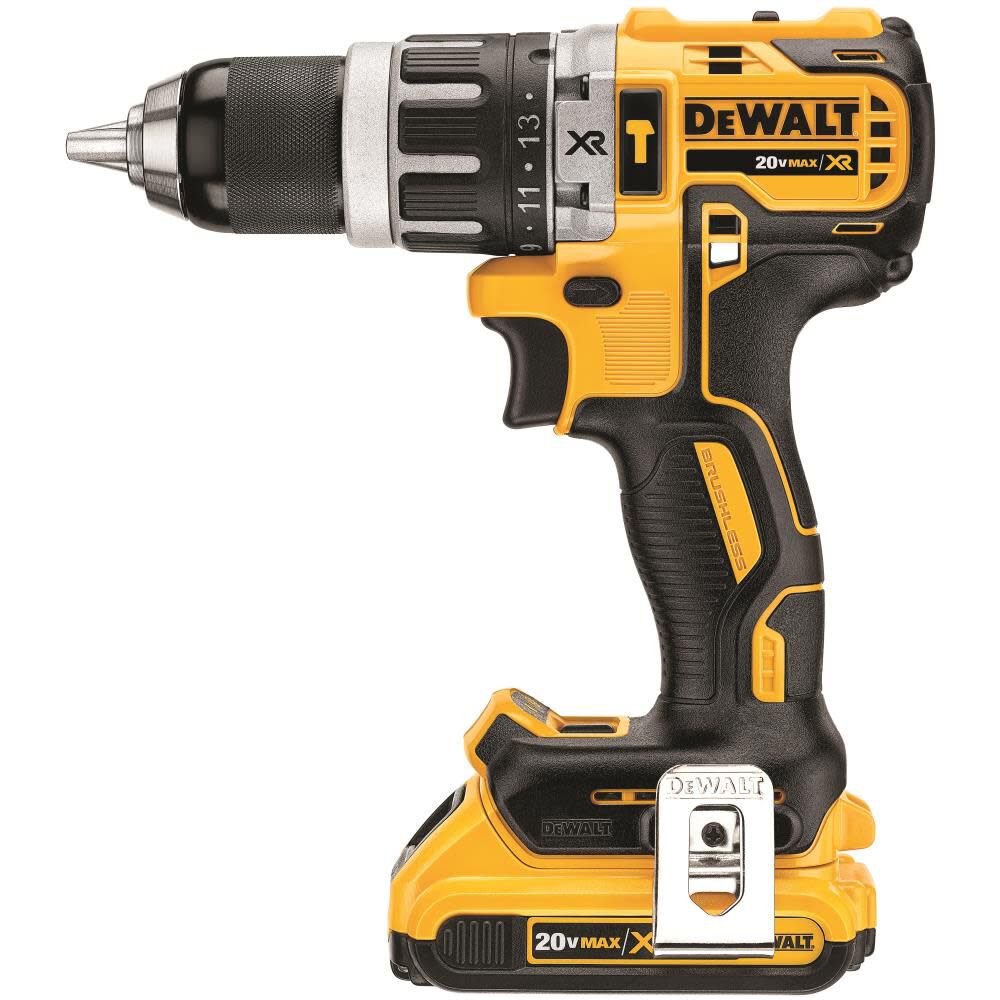 DEWALT 20 V MAX XR Lithium Ion Brushless Compact Hammerdrill Kit DCD796D2 from DEWALT