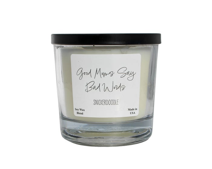 Ozark Brands Good Moms Say Bad Words Snickerdoodle Candle - MOM-16SD