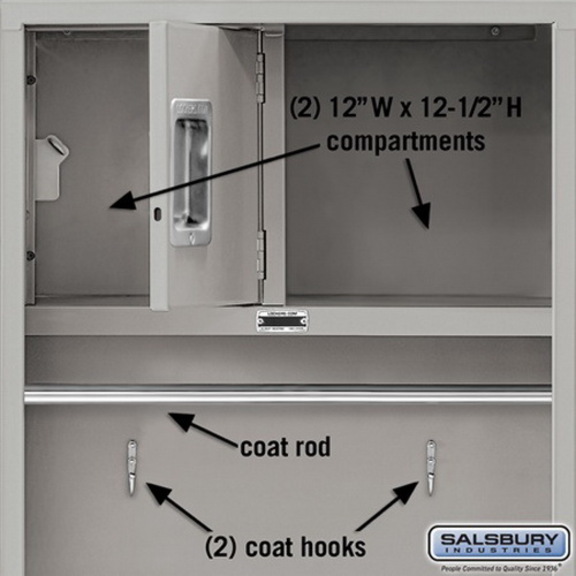 Salsbury Industries 24 Wide Open Access Metal Loc...