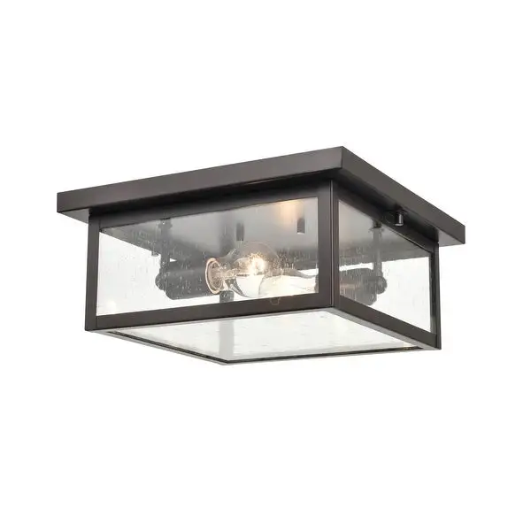 Millennium Lighting Evanton Outdoor Flush Mount Ceiling Light in Multiple Finishes