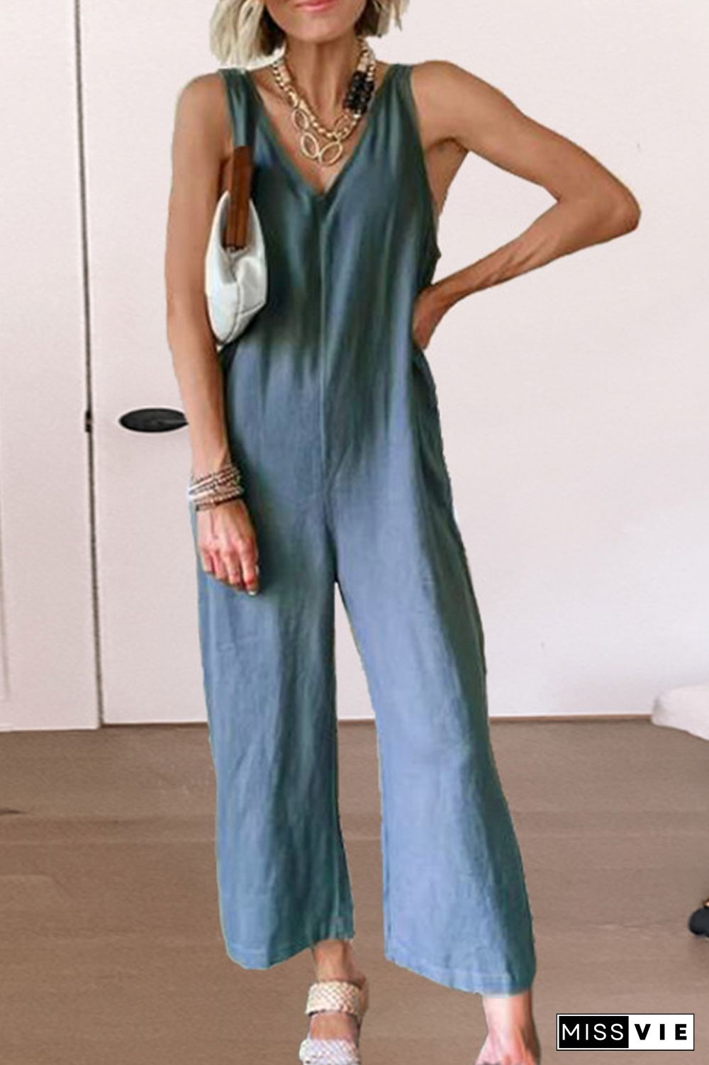 KarliDress Don't You Know Me Wide Leg Jumpsuit P12505