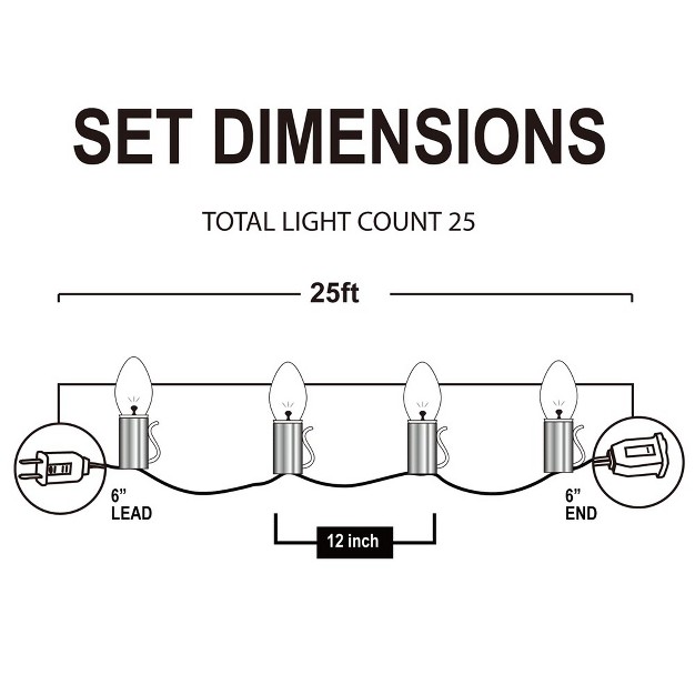 Joiedomi 25 Count Christmas Lights