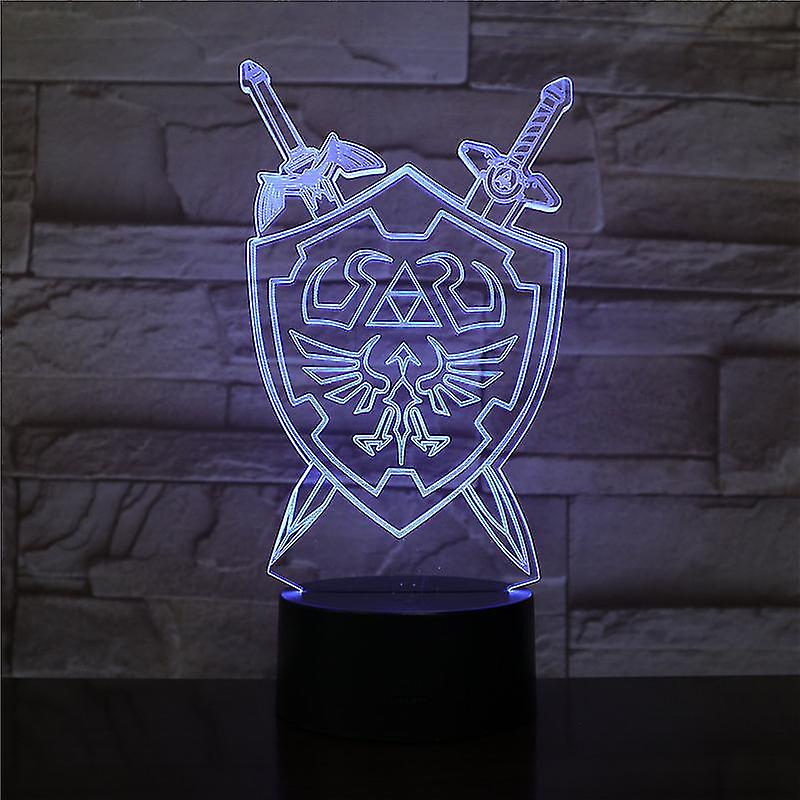 Night Lights Ambient Lighting Lengend Of Zelda 3d Led Night Light Kids Bedroom Table Lamp