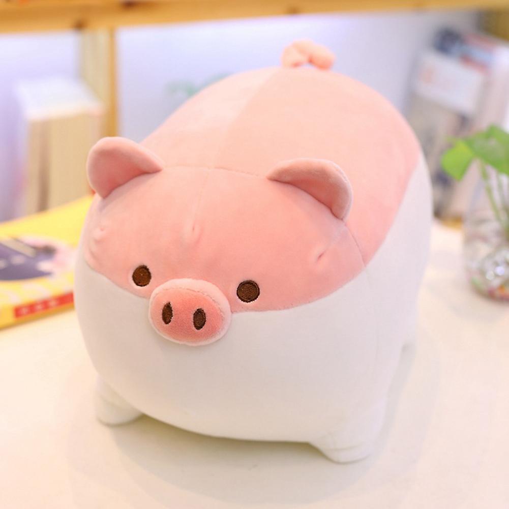 Plush Stuffed Animal Toy Cute Piggy Pillow Cute Hugging Plush Doll Sleeping Bed Doll For Kids Girl Brown 50cm