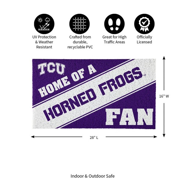 Evergreen Texas Christian University Pvc Mat Color