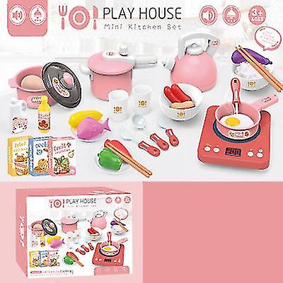 Kids Pretend Play Kitchen Daycare Cooking Toy With Stainless Steel Cookware Pots And Pans Set， Cooking Utensils