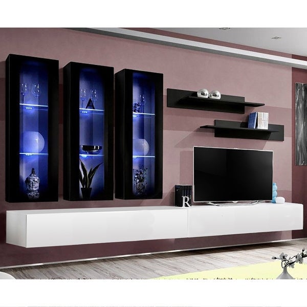 Fly E3 30TV Wall Mounted Floating Modern Entertainment Center