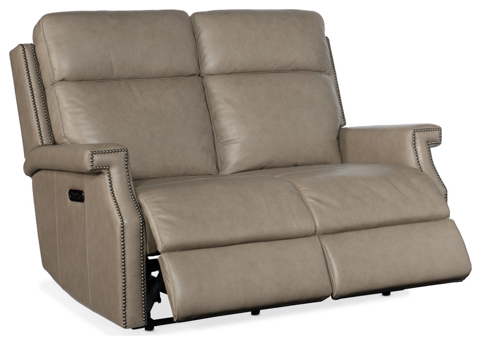 Vaughn Zero Gravity Loveseat With Power Headrest   Transitional   Loveseats   by Homesquare  Houzz