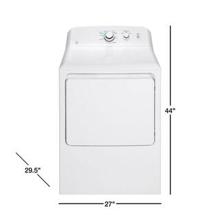 GE 7.2 cu. ft. Electric Dryer in White GTD33EASKWW