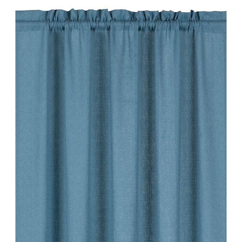 Kate Aurora Living Textured Crepe Sheer Single Window Curtain Treatments And Valances