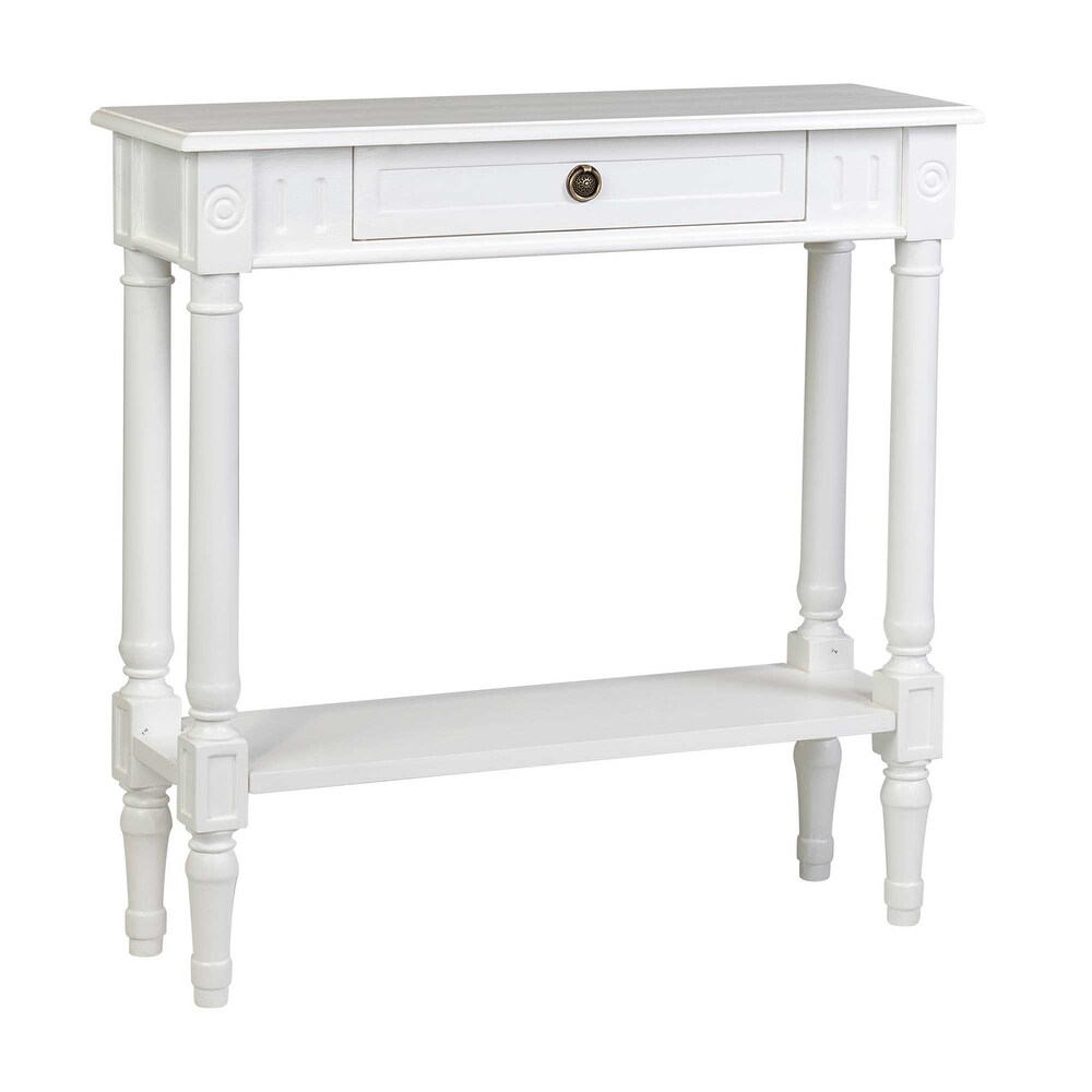 East at Main Wood Console Accent Table with Drawer