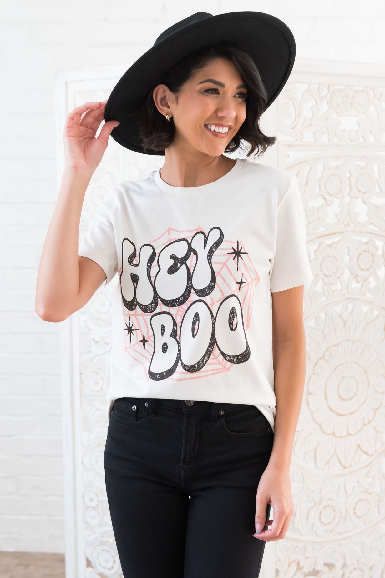 Hey Boo Modest Graphic Tee