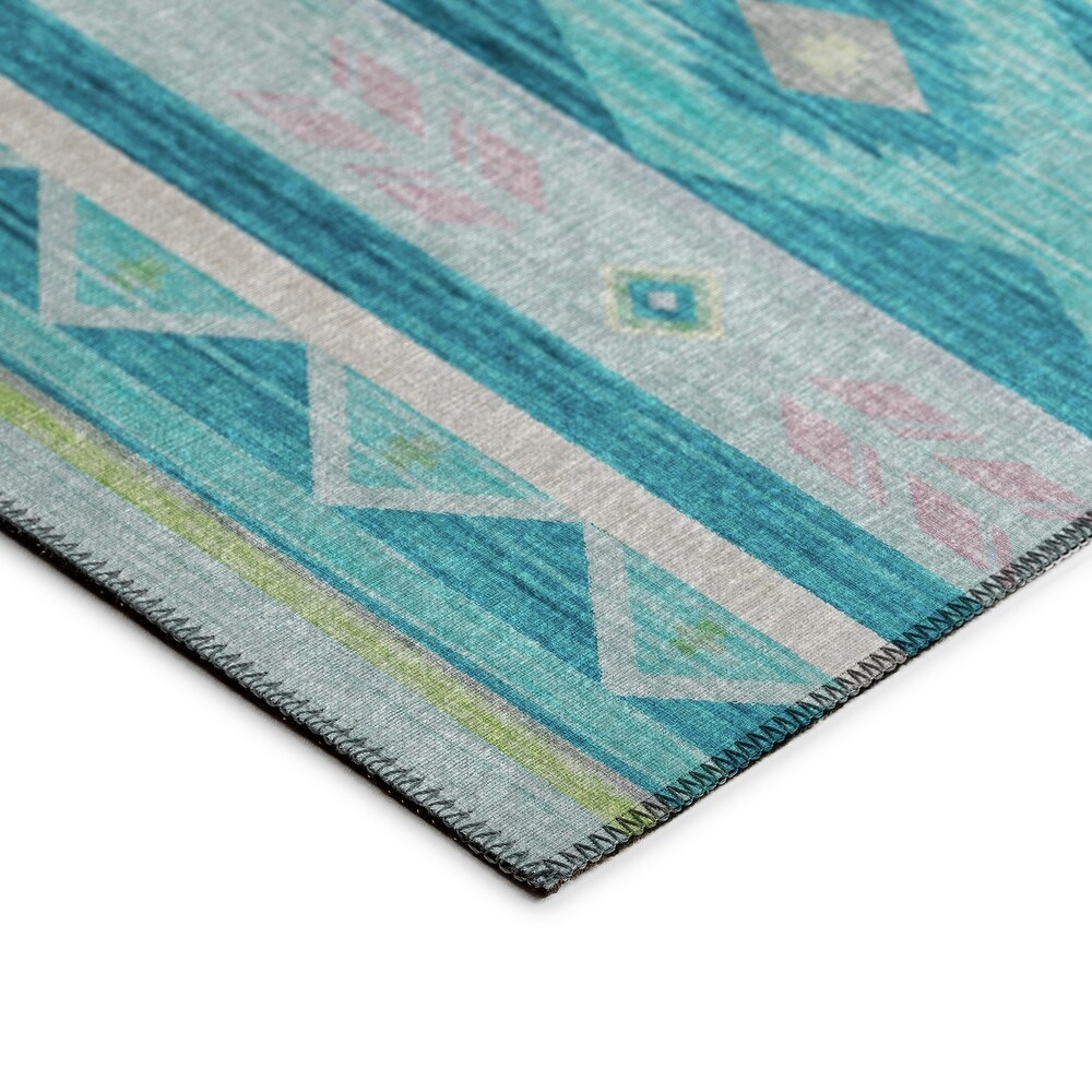 Indoor/ Outdoor Sonora Global Medallions Washable Rug