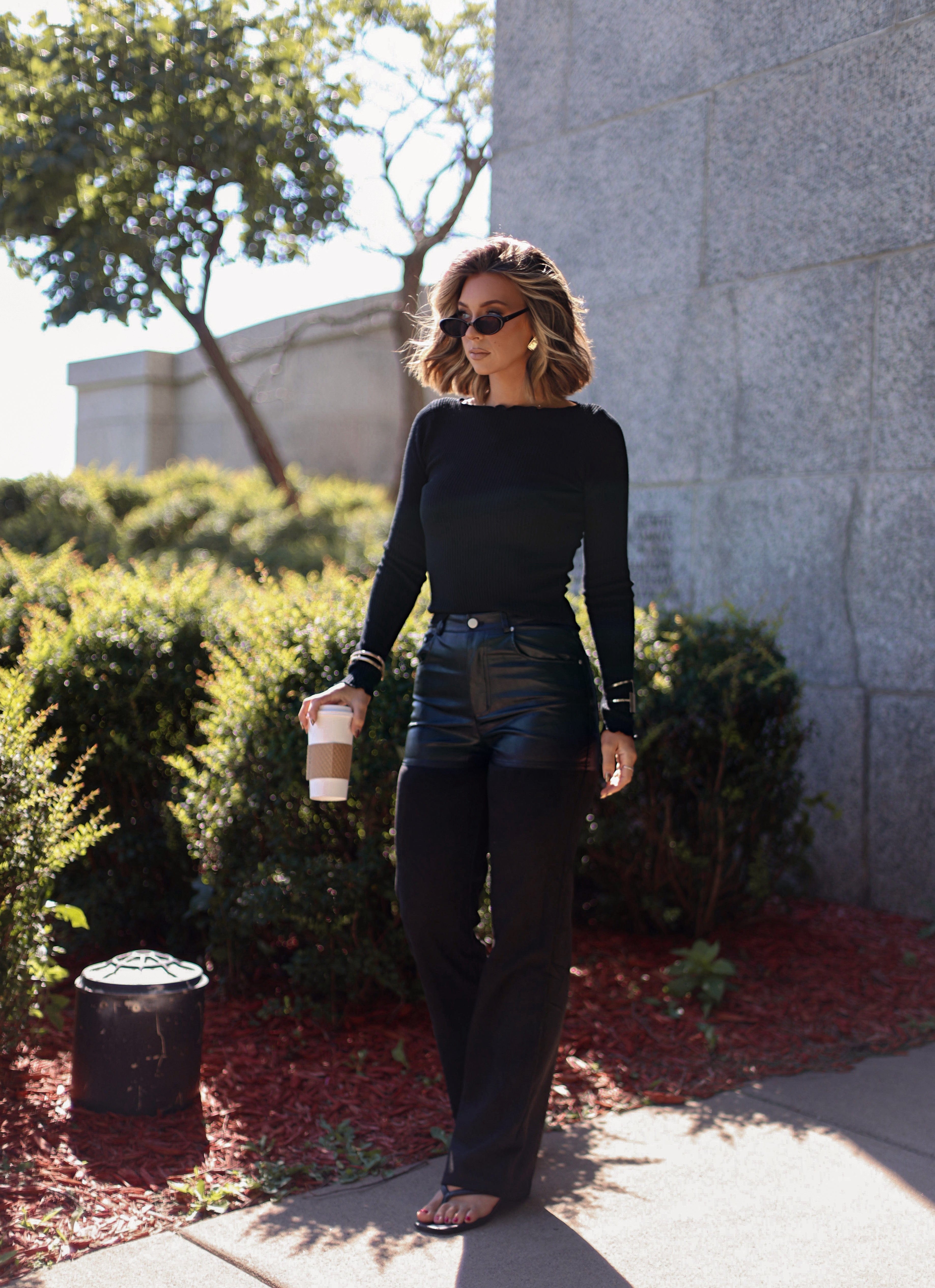Ribbed Sweater Top