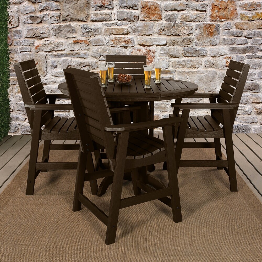 Weatherly 5 piece Outdoor Dining Set   48\