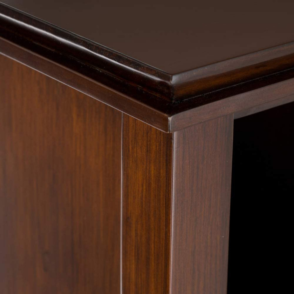 Unique Large Bookcase  8 Open Compartments for Extra Storage  Russet Brown   Transitional   Bookcases   by Decor Love  Houzz