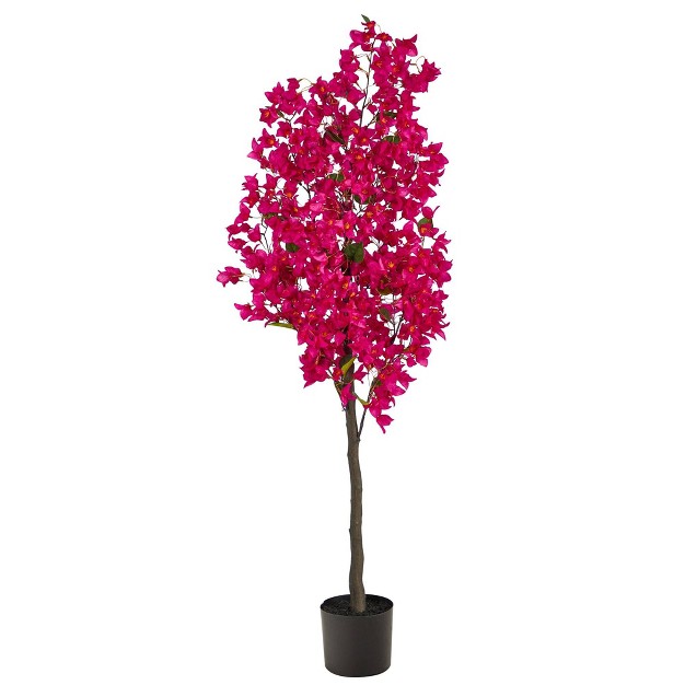 Nearly Natural 5’ Bougainvillea Artificial Tree