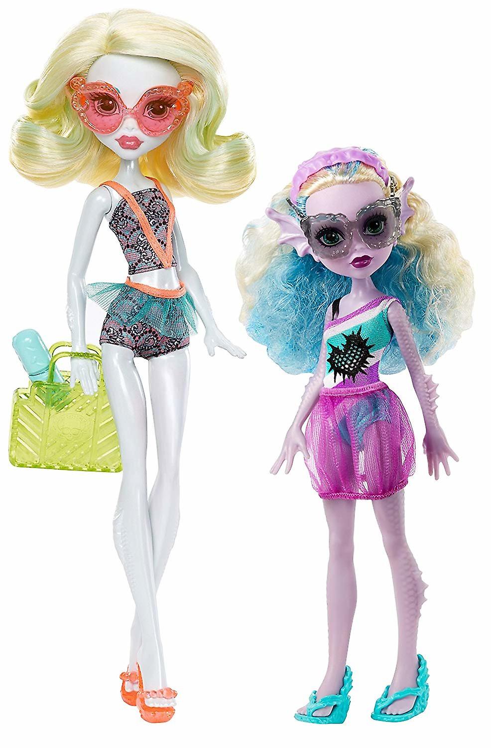 Monster High 2-Pack Family Lagoona Blue and Kelpie Blue Dolls Doll