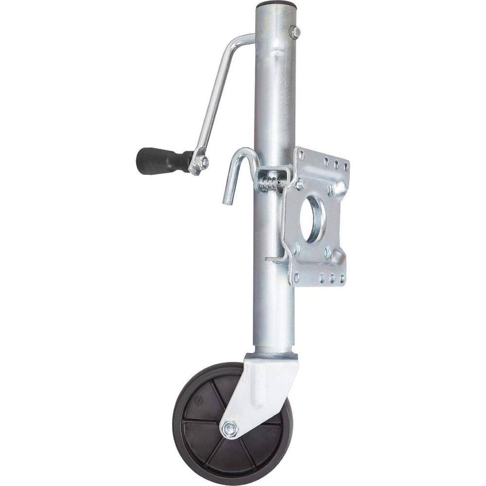 Torin 1000 lbs. Side-Wind Bolt-On Trailer Jack with Wheel ATR39001R