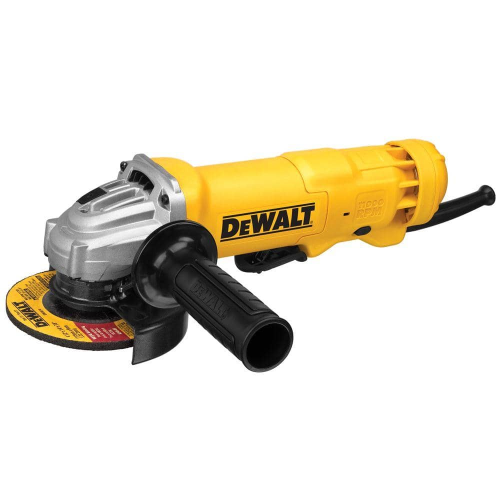 DEWALT 11 Amp Corded 4.5 in. Small Angle Grinder DWE402W