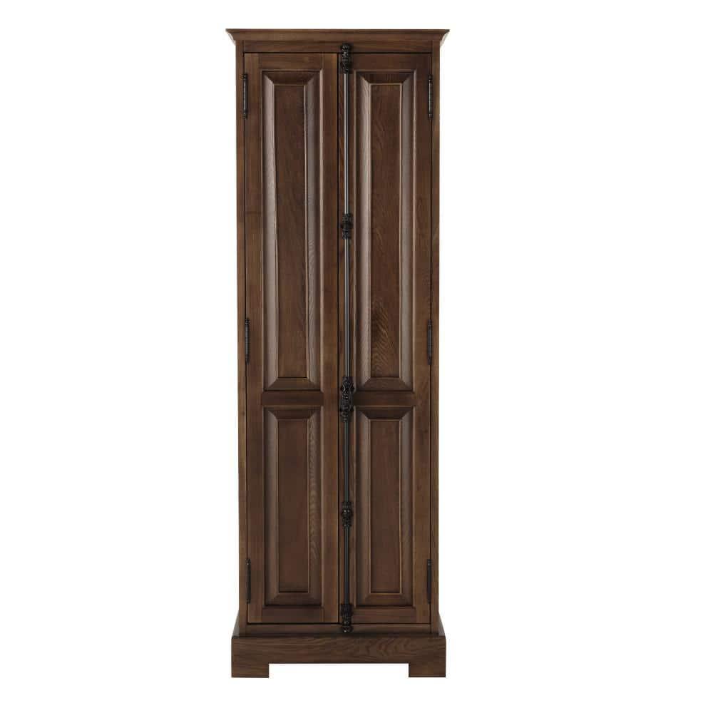 Home Decorators Collection Clinton 24 in W Linen Cabinet in Antique Coffee