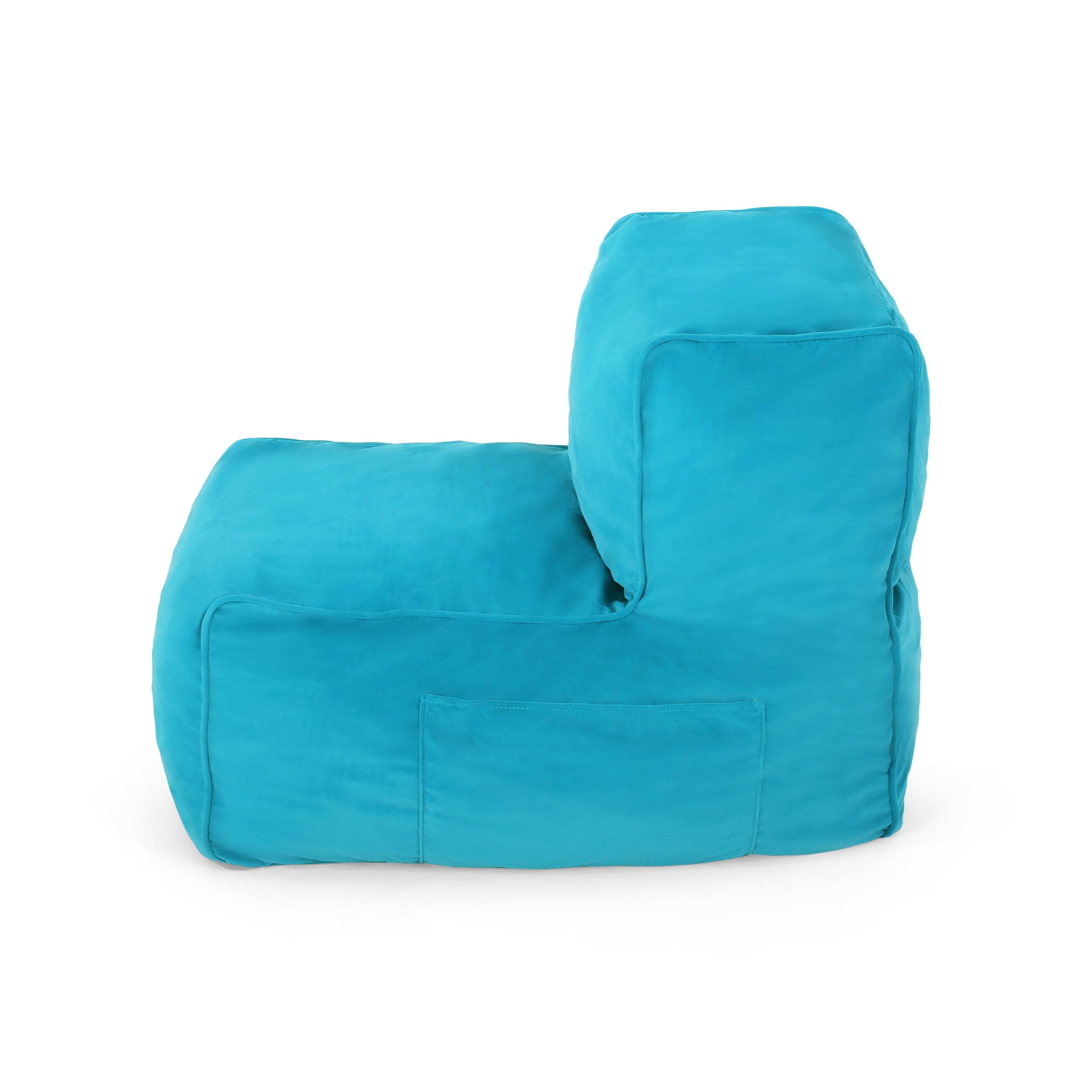 Caraway Modern Velvet Bean Bag Chair