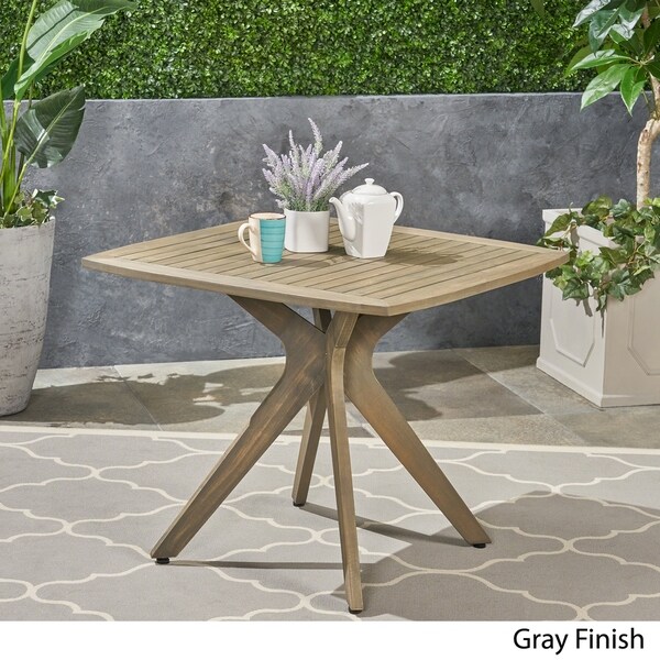 Stamford Outdoor Square Dining Table with X Base by Christopher Knight Home