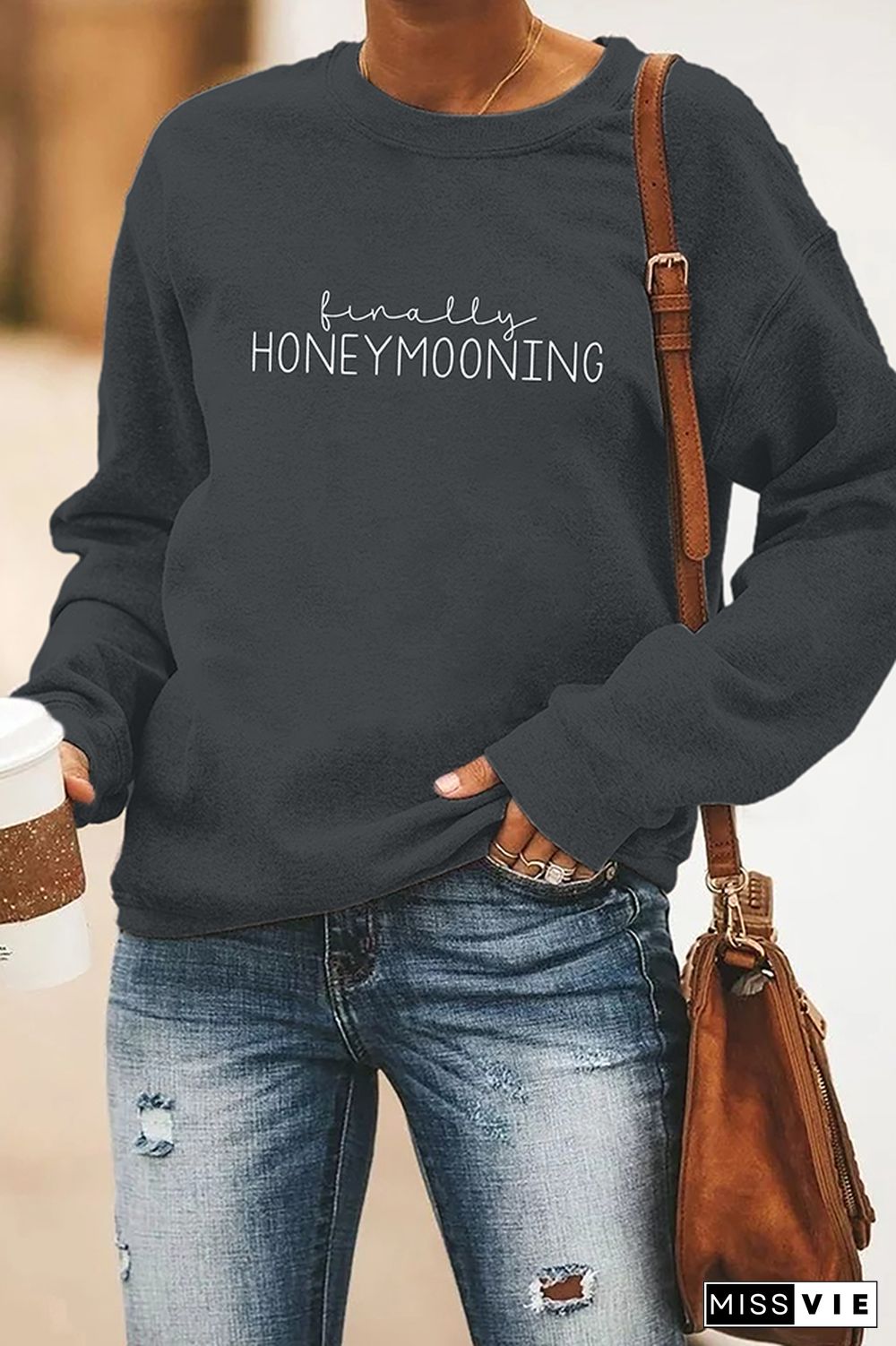 Finally Honeymooning Sweatshirt Wholesale