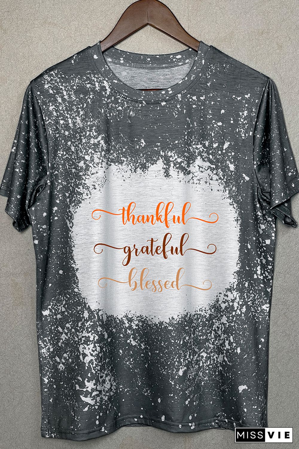 Thankful, Grateful, Blessed Graphic Tee Wholesale