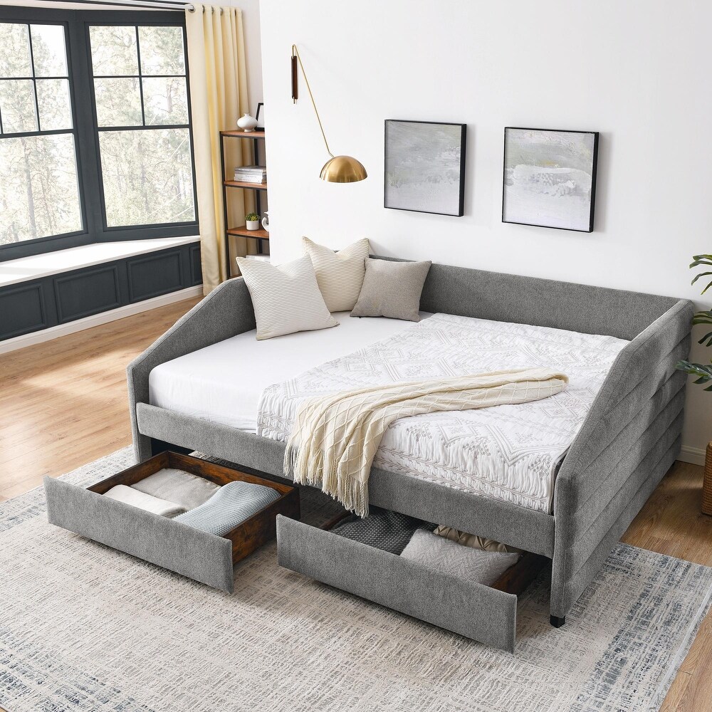 Tufted Daybed with Drawers